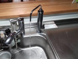 茨城キッチン取付け隊　浄水栓を後付け　施工後